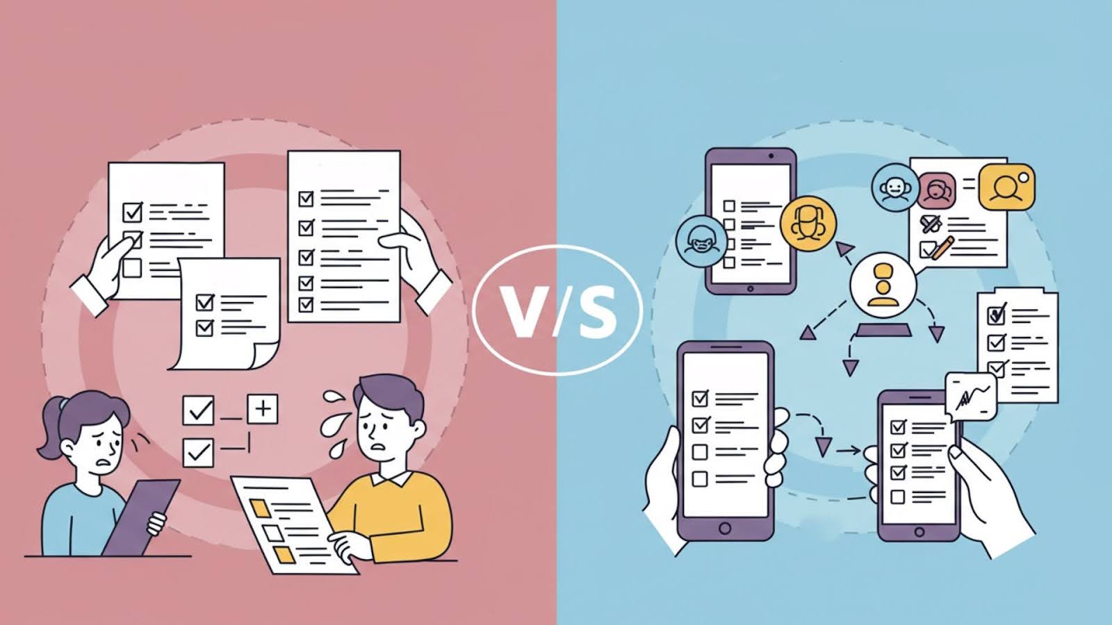 technology vs paper process