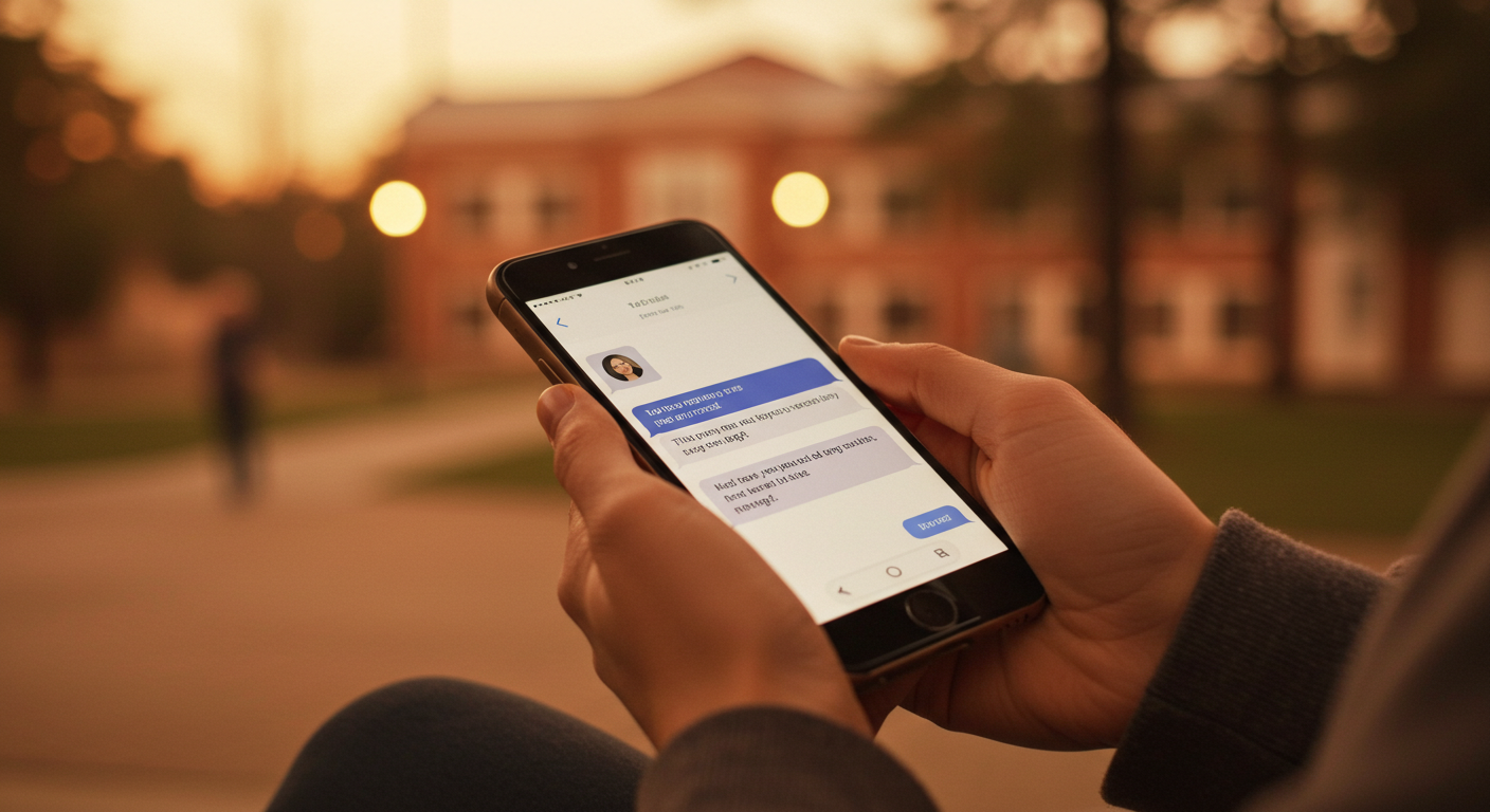 texting on campus
