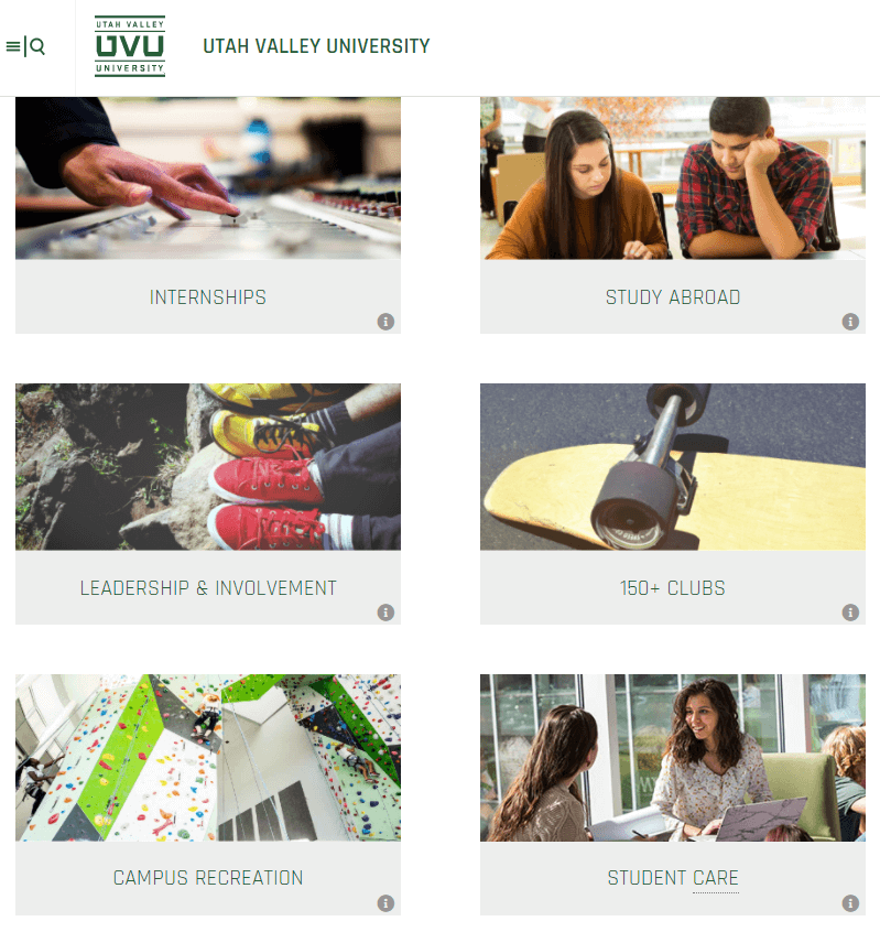 Utah Valley Univeristy is a Modern Campus customer.